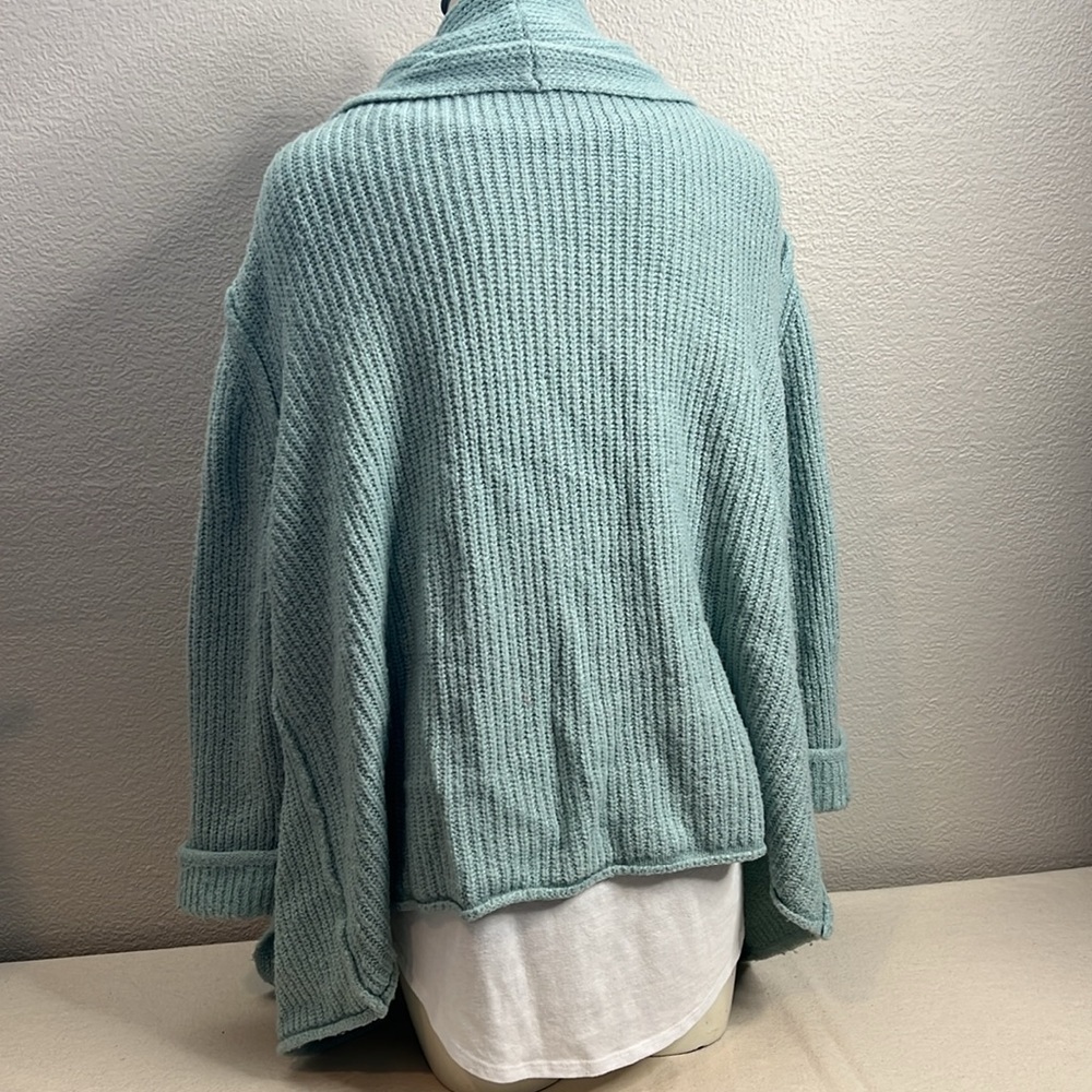 ๐๏ธ 4 for $25 Oversized Knit Cardigan in Soft Mint - Size L - Picture 4 of 5